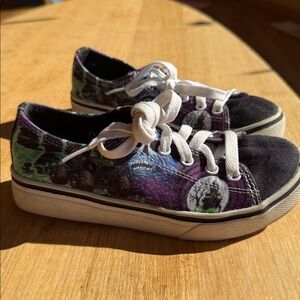 Colorful Canvas Monster Jam Sneakers with White Laces